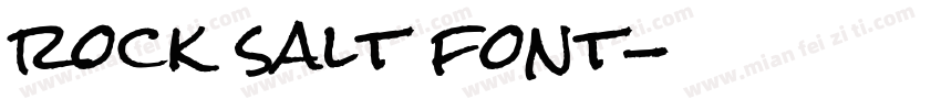 rock salt font字体转换